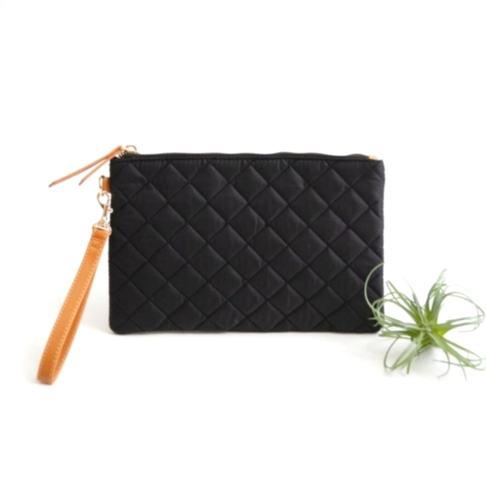 Madelyn Quilted Wristlet & Clutch